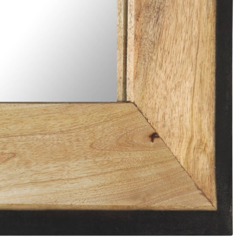 vidaXL Mirror 50x50 cm Solid Mango Wood