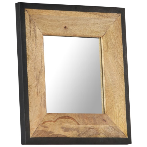 vidaXL Mirror 50x50 cm Solid Mango Wood