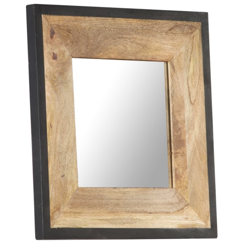 vidaXL Mirror 50x50 cm Solid Mango Wood