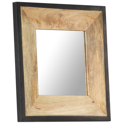 vidaXL Mirror 50x50 cm Solid Mango Wood