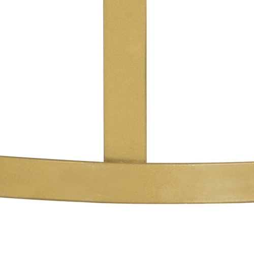 vidaXL 2 Piece Coffee Table Set Marble Brass and White