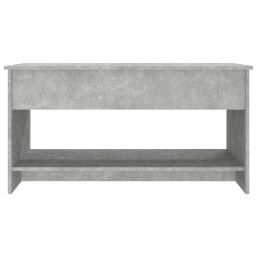809651 vidaXL Coffee Table Concrete Grey 102x50x52,5 cm Engineered Wood