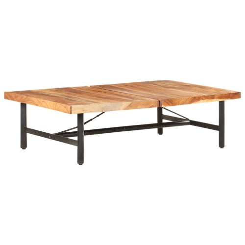 vidaXL Coffee Table 142x90x42 cm Solid Acacia Wood