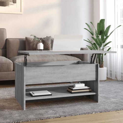 vidaXL Coffee Table Grey Sonoma 80x50x40 cm Engineered Wood