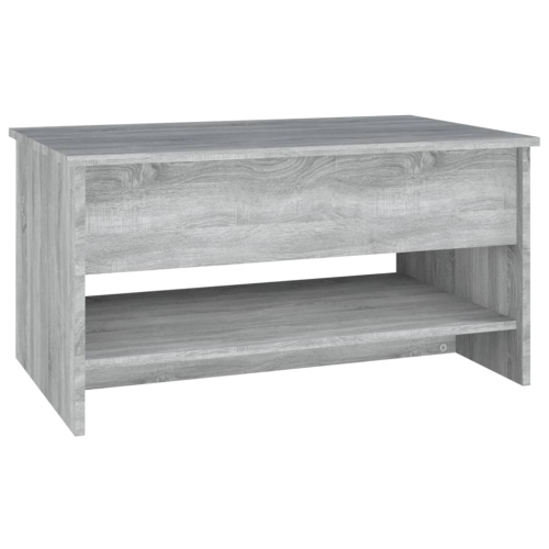 vidaXL Coffee Table Grey Sonoma 80x50x40 cm Engineered Wood