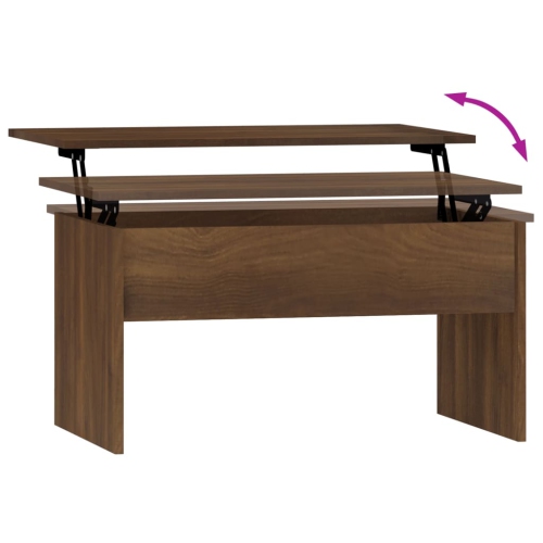 vidaXL Coffee Table Brown Oak 80x50.5x41.5 cm Engineered Wood