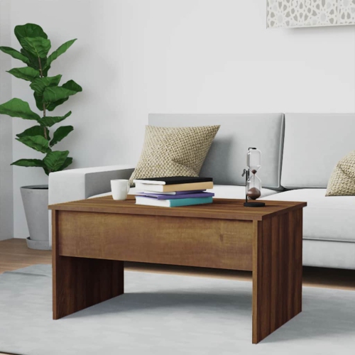 vidaXL Coffee Table Brown Oak 80x50.5x41.5 cm Engineered Wood