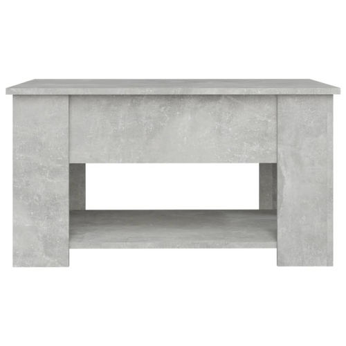 vidaXL Coffee Table Concrete Grey 79x49x41 cm Engineered Wood