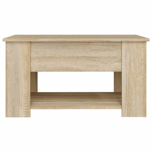 vidaXL Coffee Table Sonoma Oak 79x49x41 cm Engineered Wood