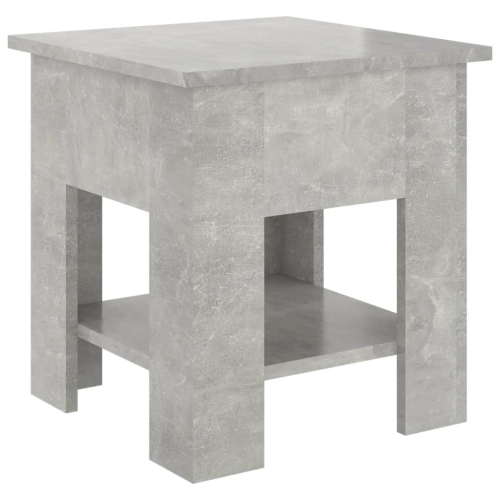 Table basse en béton gris vidaXL 40 x 40 x 40 x 42&nbsp;cm bois d'ingénierie