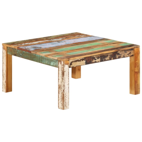vidaXL Coffee Table 80x80x40 cm Solid Reclaimed Wood