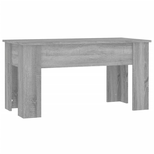 Table basse vidaXL en bois d'ingénierie gris Sonoma 101x49x52 cm