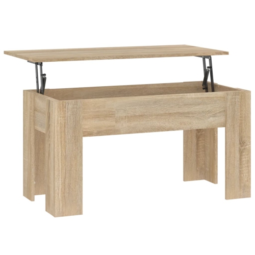 vidaXL Coffee Table Sonoma Oak 101x49x52 cm Engineered Wood