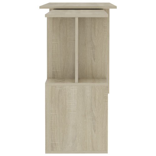 vidaXL Corner Desk Sonoma Oak 200x50x76 cm Engineered Wood