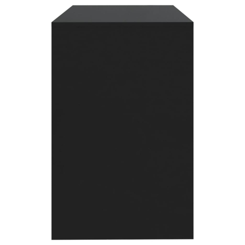 vidaXL Desk Black 101x50x76.5 cm Engineered Wood