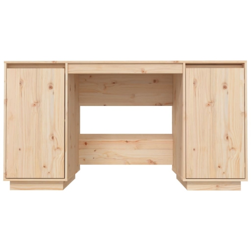 vidaXL Desk 140x50x75 cm Solid Wood Pine