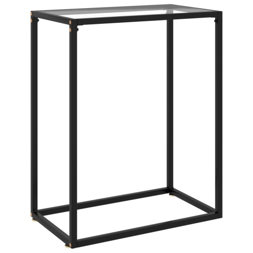 VIDAXL  Console Table Transparent 60X35X75 Cm Tempered Glass