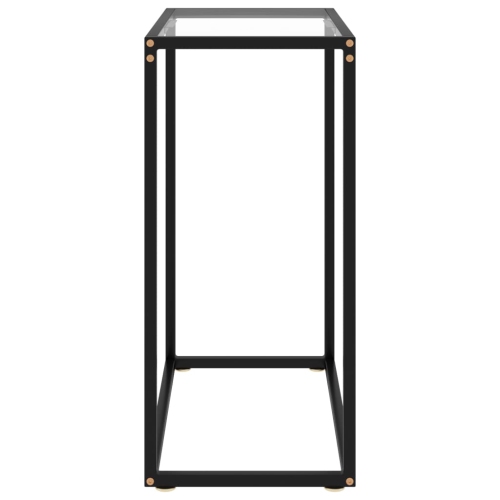 vidaXL Console Table Transparent 60x35x75 cm Tempered Glass