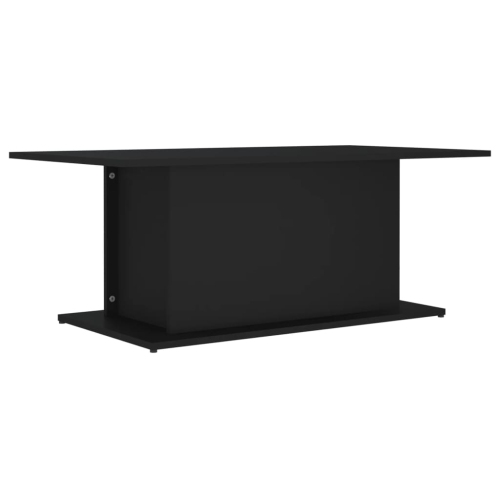 VIDAXL  Coffee Table 102X55.5X40 Cm Engineered Wood In Black