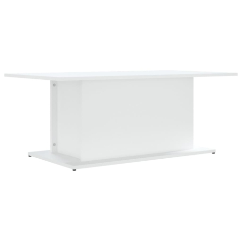 Image 1 of 6.. vidaXL Coffee Table White 102x55.5x40 cm Engineered Wood