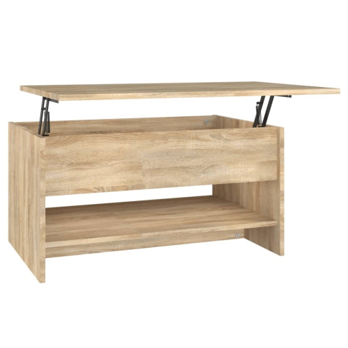 Image 1 of 8.. vidaXL Coffee Table Sonoma Oak 80x50x40 cm Engineered Wood