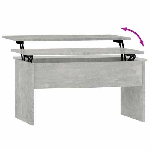 vidaXL Coffee Table Concrete Grey 80x50.5x41.5 cm Engineered Wood