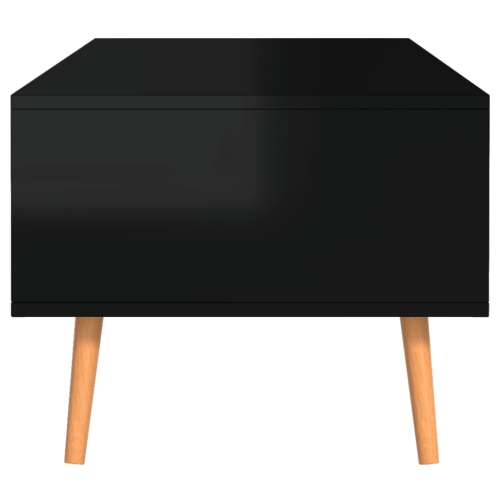 Table basse noire très lustrée 100 x 49,5 x 43 cm de vidaXL