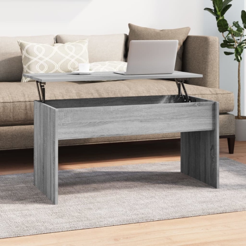vidaXL Coffee Table Grey Sonoma 102x50.5x52.5 cm Engineered Wood