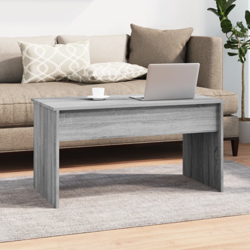 vidaXL Coffee Table Grey Sonoma 102x50.5x52.5 cm Engineered Wood