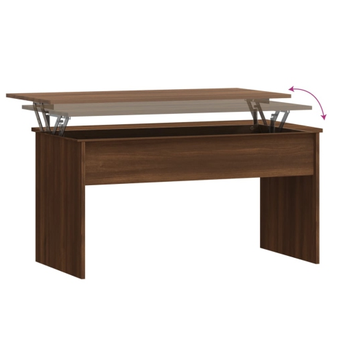 vidaXL Coffee Table Brown Oak 102x50.5x52.5 cm Engineered Wood