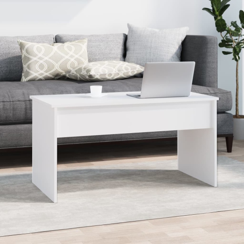 vidaXL Coffee Table White 102x50.5x52.5 cm Engineered Wood