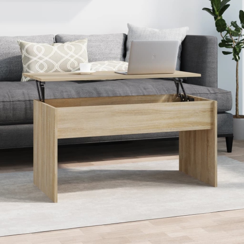 vidaXL Coffee Table Sonoma Oak 102x50.5x52.5 cm Engineered Wood