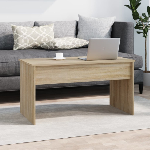 vidaXL Coffee Table Sonoma Oak 102x50.5x52.5 cm Engineered Wood