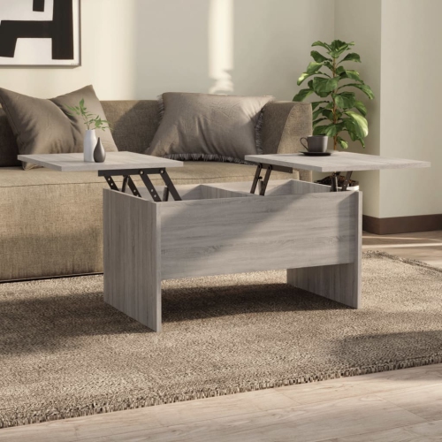 vidaXL Coffee Table Grey Sonoma 80x50x42.5 cm Engineered Wood