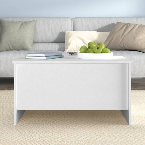 vidaXL Coffee Table White 80x55.5x41.5 cm Engineered Wood