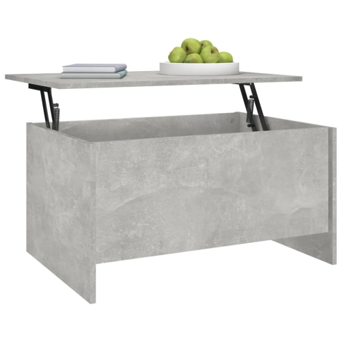 vidaXL Coffee Table Concrete Grey 80x55.5x41.5 cm Engineered Wood
