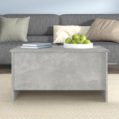 vidaXL Coffee Table Concrete Grey 80x55.5x41.5 cm Engineered Wood