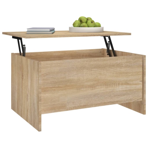 vidaXL Coffee Table Sonoma Oak 80x55.5x41.5 cm Engineered Wood