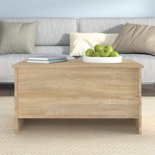 vidaXL Coffee Table Sonoma Oak 80x55.5x41.5 cm Engineered Wood