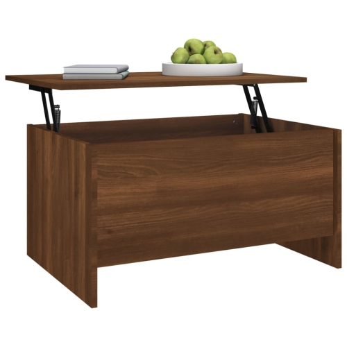 Table basse vidaXL chêne brun 80 x 55,5 x 41,5 cm bois d'ingénierie