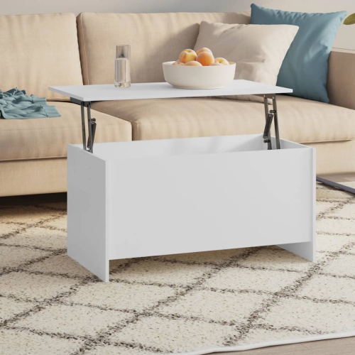 vidaXL Coffee Table White 102x55.5x52.5 cm Engineered Wood