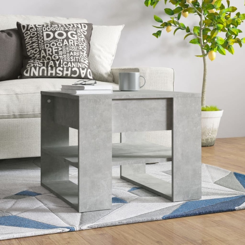 vidaXL Coffee Table Concrete Grey 55.5x55x45 cm Engineered Wood