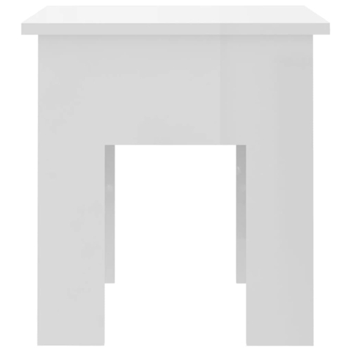 vidaXL Coffee Table High Gloss White 40x40x42 cm Engineered Wood
