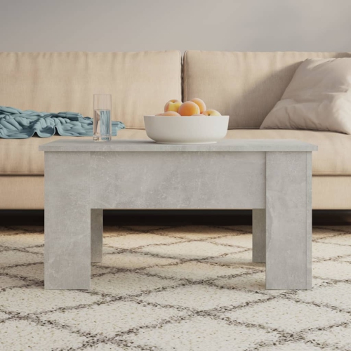 vidaXL Coffee Table Concrete Grey 79x49x41 cm Engineered Wood