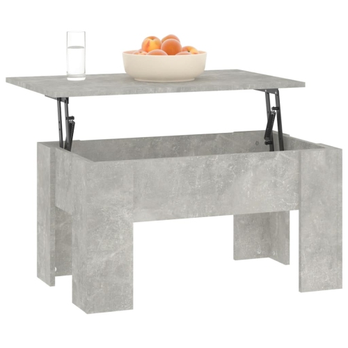 vidaXL Coffee Table Concrete Grey 79x49x41 cm Engineered Wood