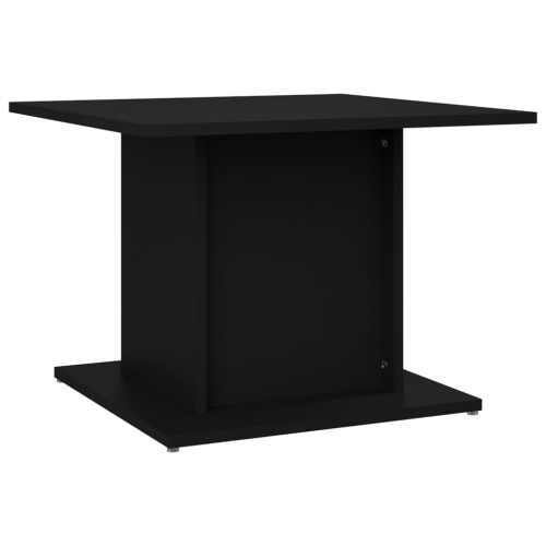 Image 1 of 6.. vidaXL Coffee Table Black 55.5x55.5x40 cm Engineered Wood