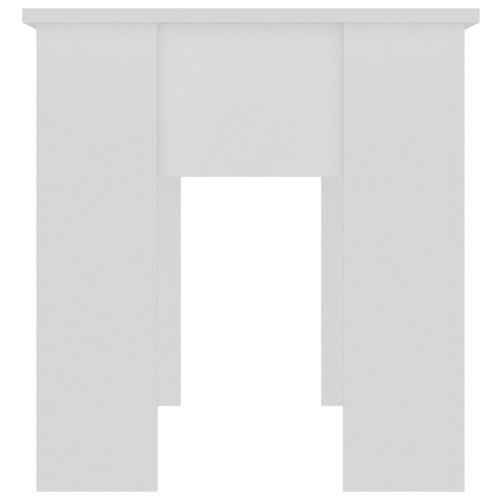 Table basse vidaXL en bois d'ingénierie blanc 101x49x52 cm