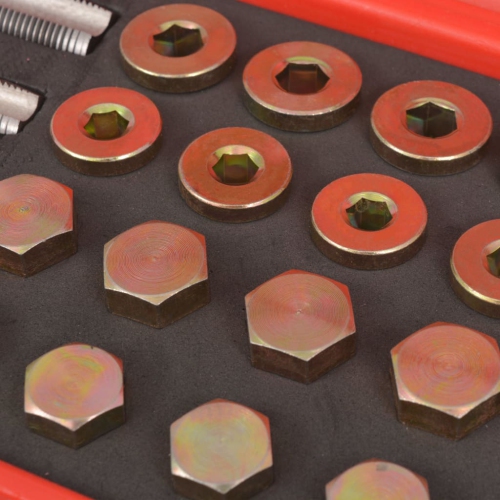 vidaXL Oil Drain Plug Repair Kit 64 pcs Set M13 M15 M17 M20