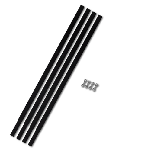 Image 1 of 2.. vidaXL Ground Drill Extension Tube 4 pcs, Steel Construction with Screws, 39.4"x1.2"