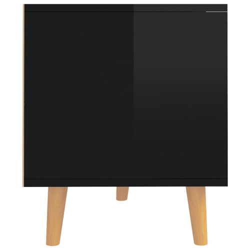 Meuble pour téléviseur de vidaXL - Noir très lustré - 90 x 40 x 40 po - bois d'ingénierie de 48,5 cm